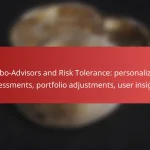 Robo-Advisors and Risk Tolerance: personalized assessments, portfolio adjustments, user insights