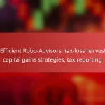 Tax-Efficient Robo-Advisors: tax-loss harvesting, capital gains strategies, tax reporting