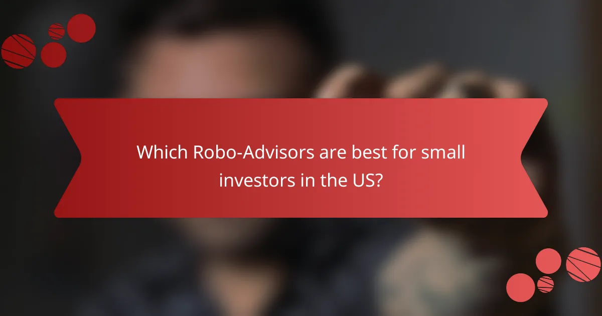 Which Robo-Advisors are best for small investors in the US?